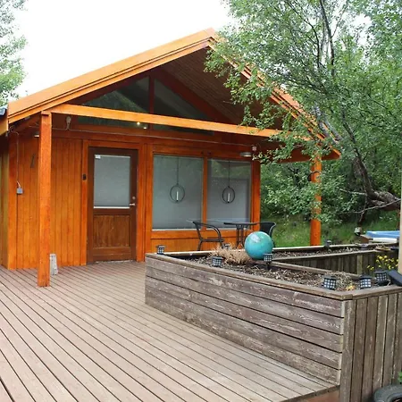 Relaxing And Cozy Cottage With Hot Tub Husafell Exterior photo